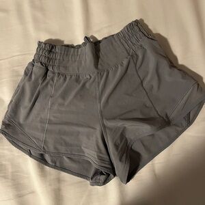 Lululemon Hotty Hot High Rise2.5”  Lined  Rhino Gray Women's Athletic Shorts